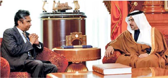 Sri Lanka envoy meets Bahrain crown prince to boost bilateral trade and ties